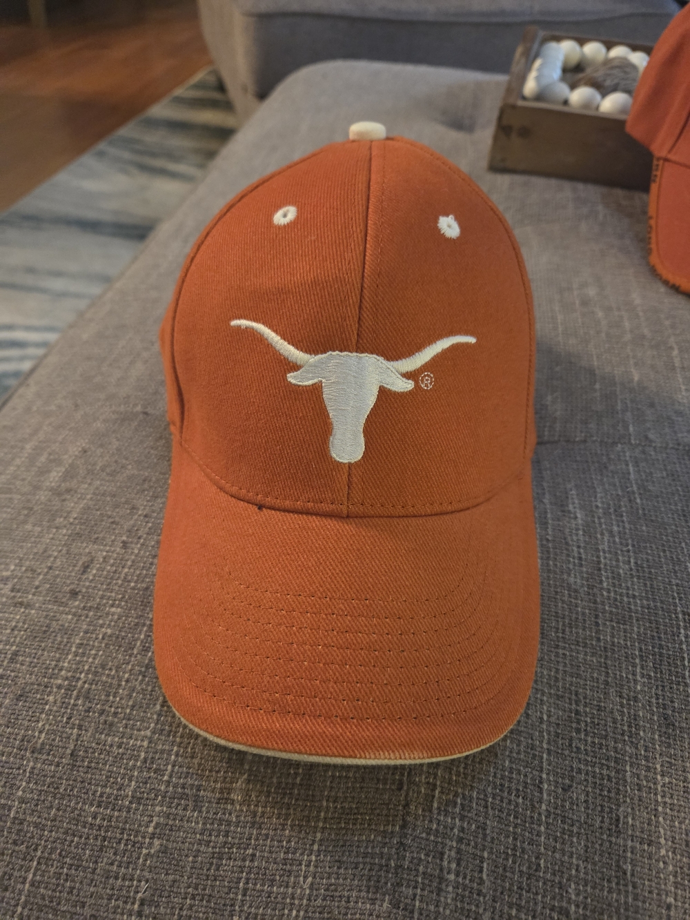 Signature Burnt Orange Baseball Cap with White Longhorn Emblem